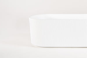 Nordhaus Ice Bath - Matte White - Fluted