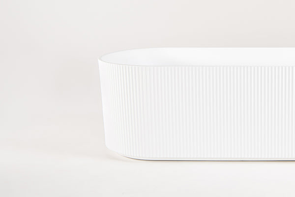 Nordhaus Ice Bath - Matte White - Fluted