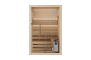 Nordhaus Ice Bath - Matte White - Fluted + 2-3 Person Traditional Sauna