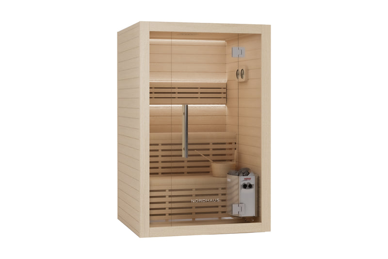 2 to 3 Person Traditional Sauna with 4.5kW Heater, left angle view