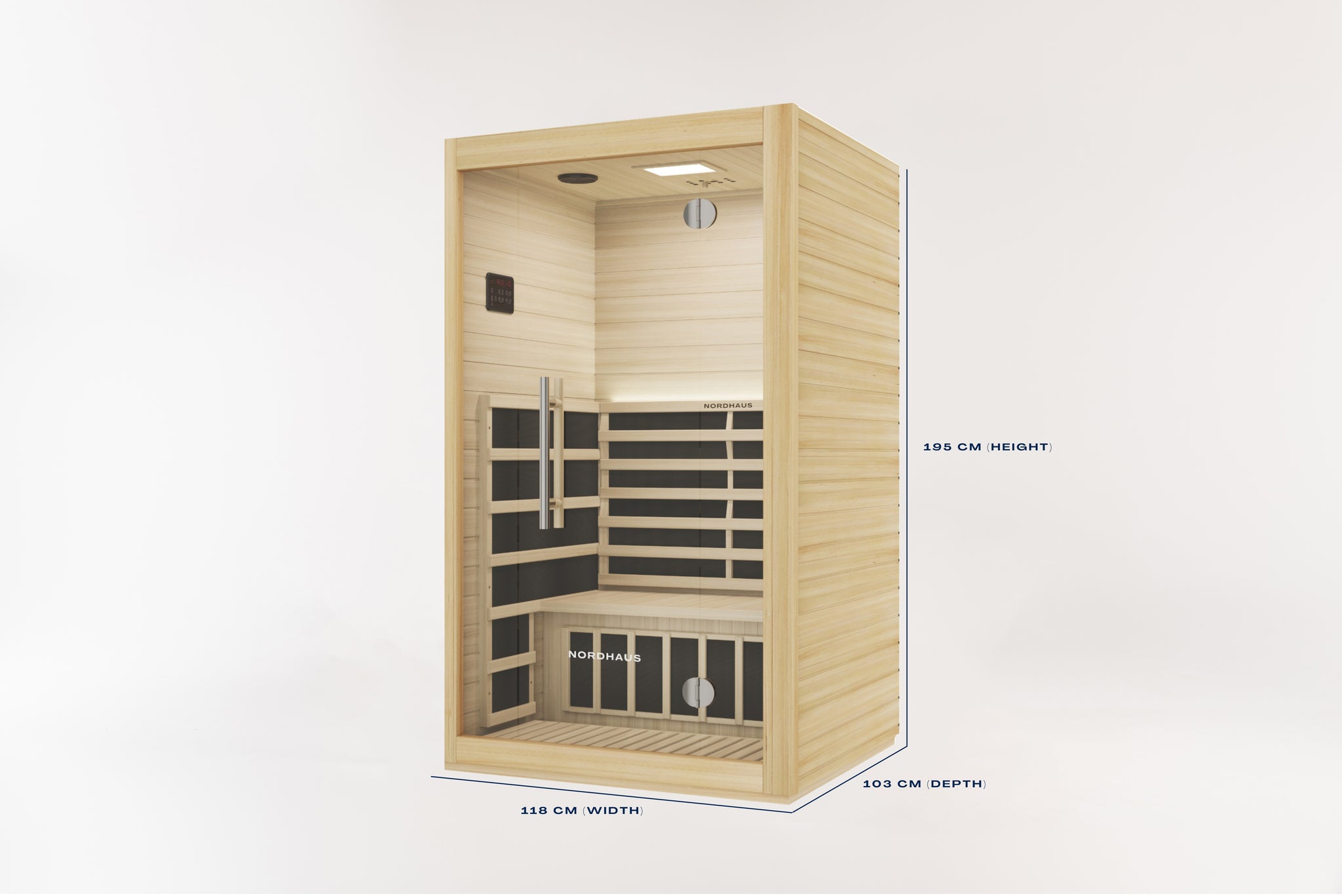 Ice Bath & Sauna Combo - 1HP Noosa Plunge - Matte Black & 2 Person Inf ...