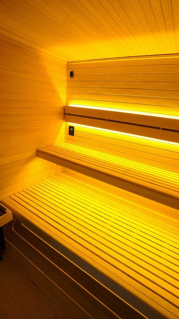 4–5 Person Outdoor Traditional Sauna with Harvia WiFi