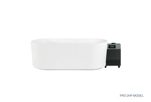 Nordhaus Ice Bath - Matte White - Fluted