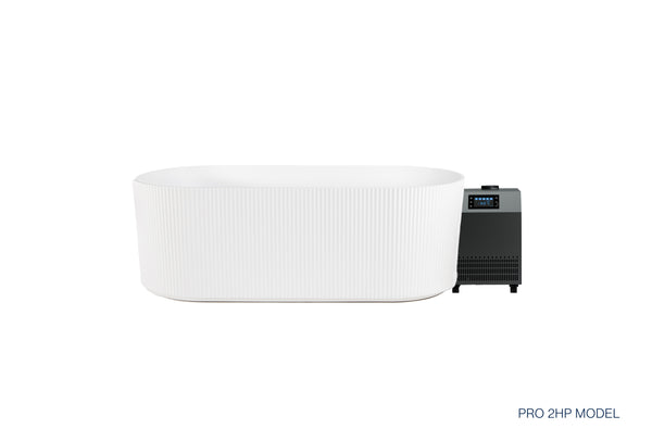 Nordhaus Ice Bath - Matte White - Fluted