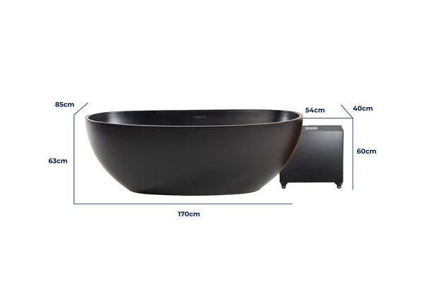 Nordhaus Ice Bath - Matte Black - Oval
