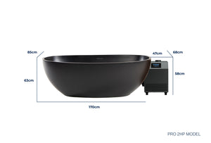 Nordhaus Ice Bath - Matte Black - Oval