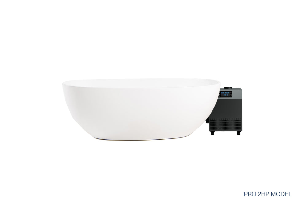 Nordhaus Ice Bath - Matte White - Oval + 2-3 Person Traditional Sauna