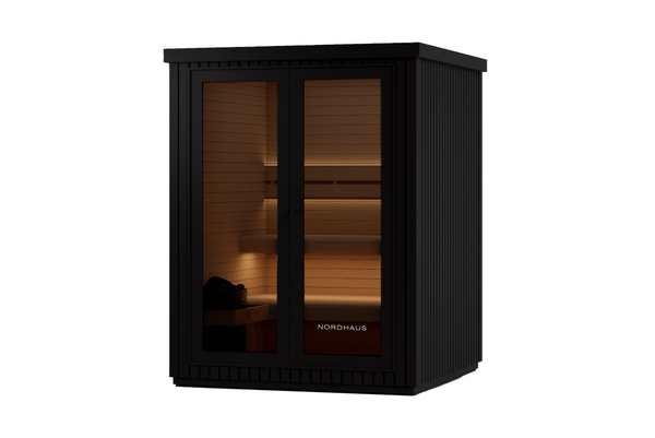 Nordhaus Ice Bath - Fluted 1HP + 3 Person Outdoor Traditional Sauna