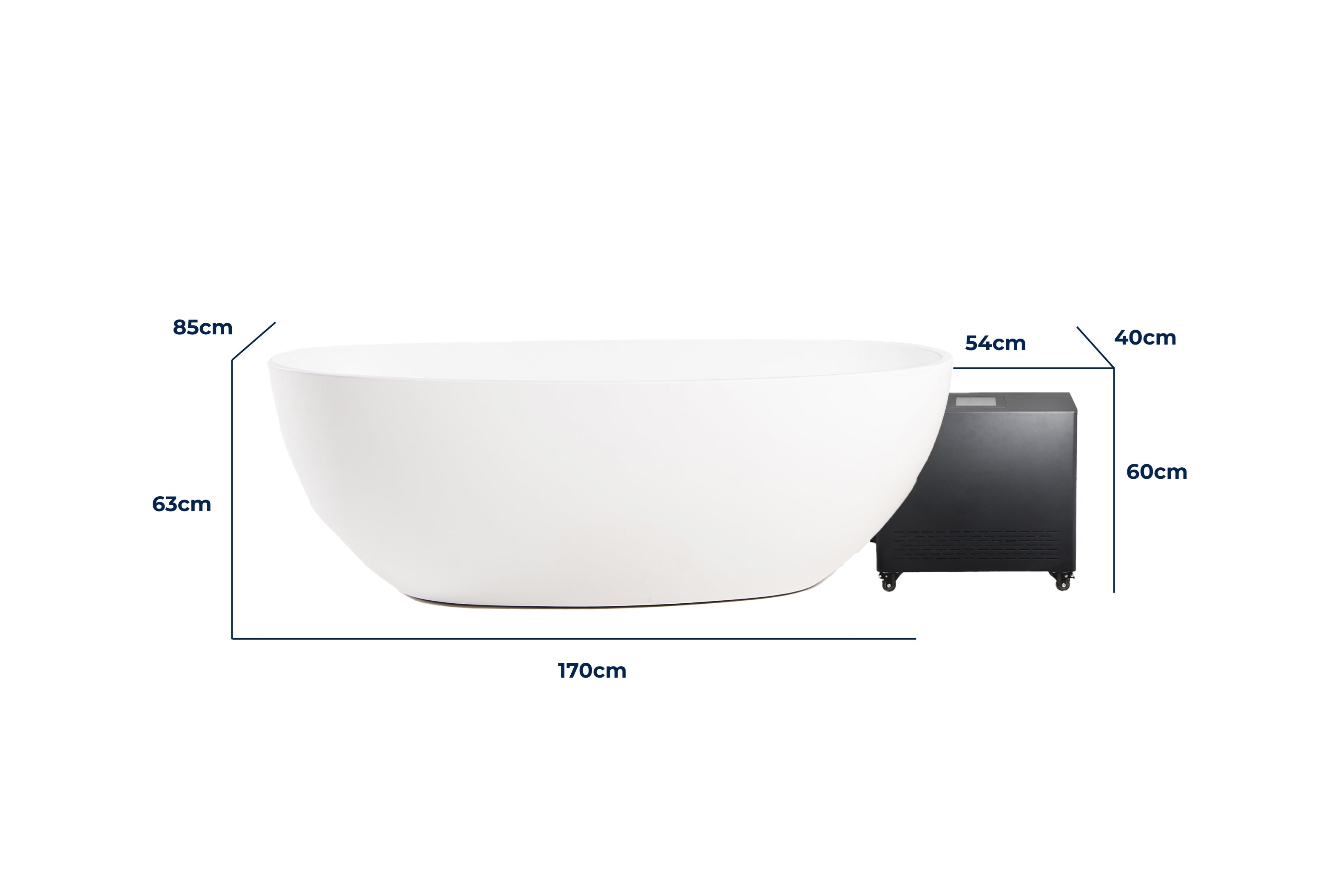 Byron Plunge - Matte White