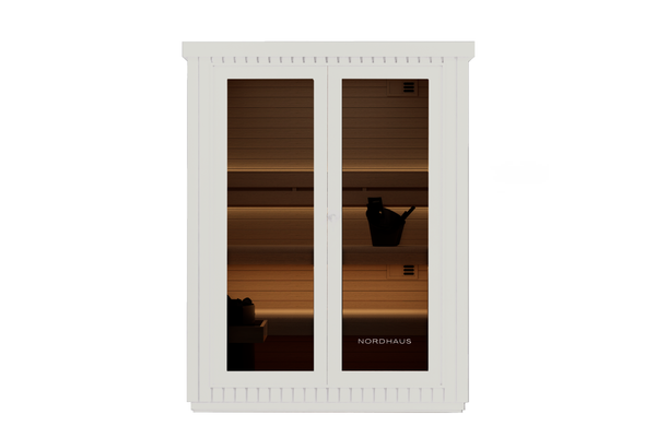 3 Person Outdoor Traditional Sauna, Harvia WiFi Included