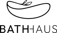 Logo of BATHHAUS with a stylized bath bomb design on a white background Nordhaus partner brand