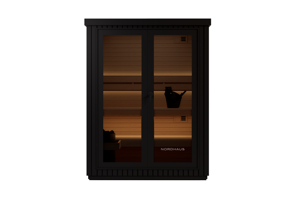 3 Person Outdoor Traditional Sauna, Harvia WiFi Included