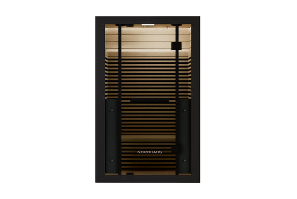 Oval Ice Bath - Matte Black + Full Spectrum Infrared Sauna (2 person)