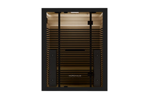 Oval Ice Bath - Matte White + Full Spectrum Infrared Sauna (3 person)