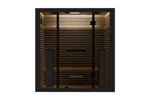 Oval Ice Bath - Matte Black + Full Spectrum Infrared Sauna (4 person)