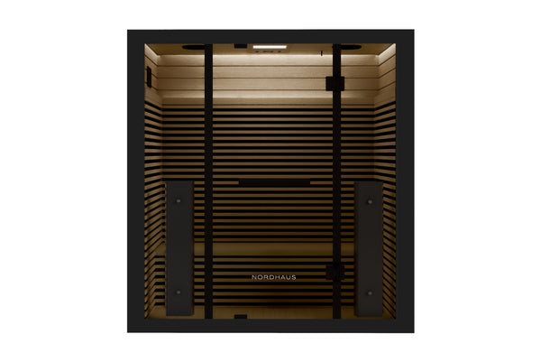 Oval Ice Bath - Matte Black + Full Spectrum Infrared Sauna (4 person)