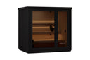 4-5 Person Black Outdoor Traditional Sauna, Harvia WiFi Included