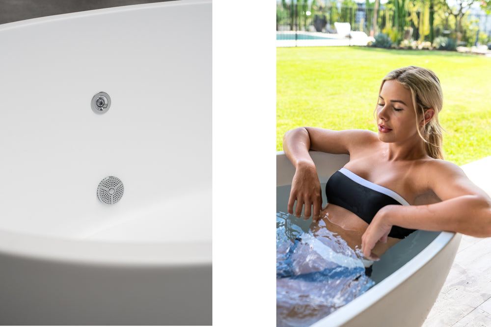 Nordhaus Ice Bath - Matte White - Oval + 4-6 Person Traditional Sauna