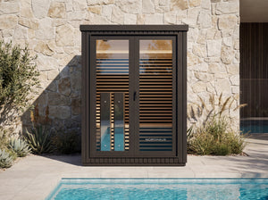 3 Person Outdoor Full Spectrum Infrared Sauna, Wifi Included