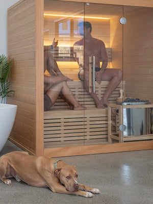 4-6 Person Traditional Sauna - 6kw Harvia Heater