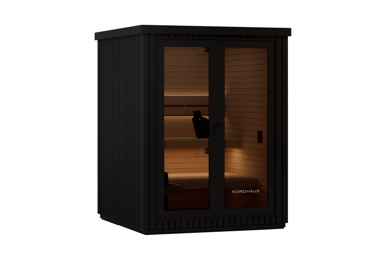 3 Person Outdoor Traditional Sauna, Harvia WiFi Included