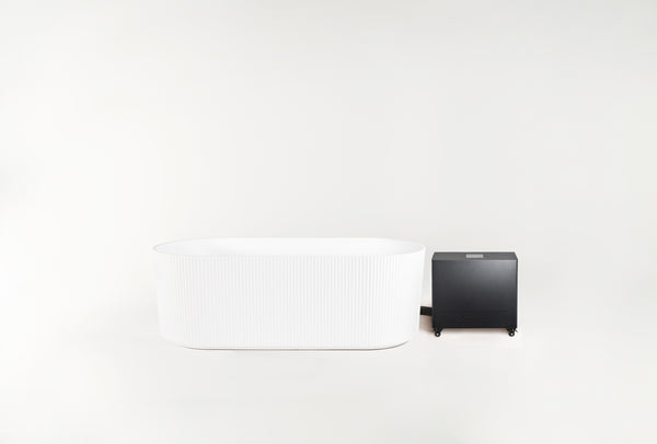 Nordhaus Ice Bath - Matte White - Fluted