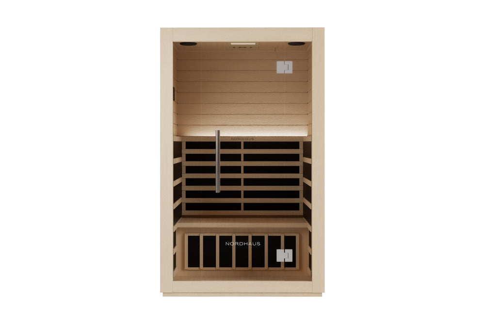 Nordhaus Ice Bath - Matte Black - Fluted + 2 Person Infrared Sauna