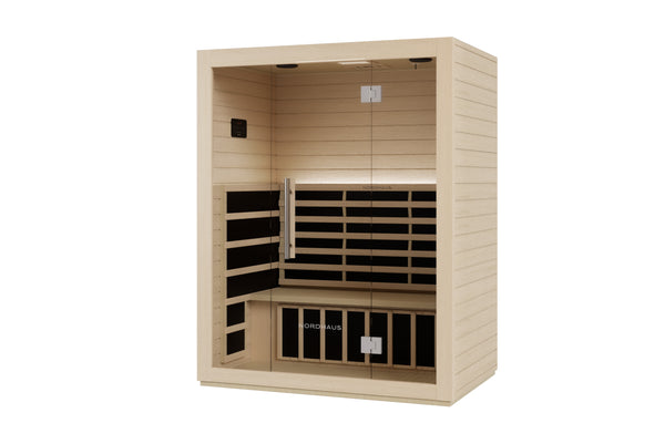 Nordhaus Ice Bath - Matte White - Fluted + 3 Person Infrared Sauna